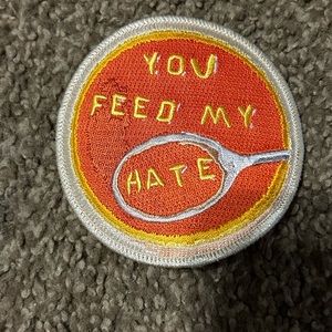 You Feed Me Hate Ball and Chain patch